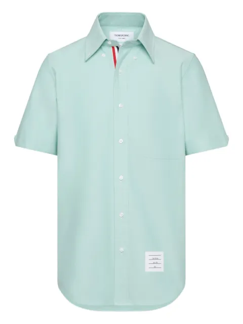 Thom Browne patch-pocket short-sleeve shirt