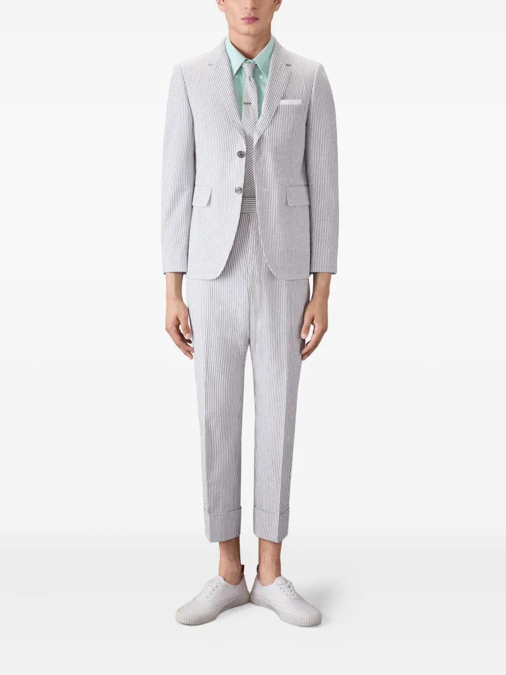 Thom Browne patch-pocket short-sleeve shirt Groen