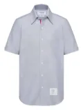 Thom Browne patch-pocket short-sleeve shirt - Blue