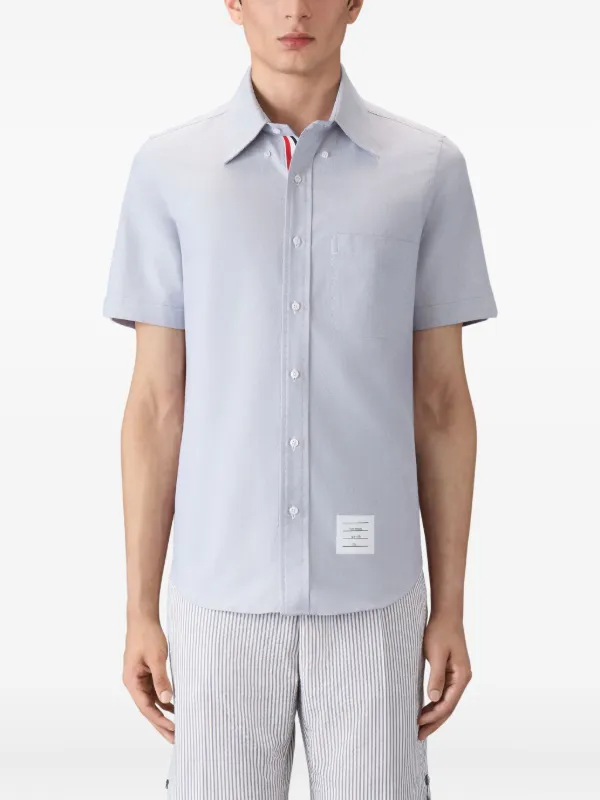 【THOM BROWNE】関税込★コットンショートスリーブシャツ ドレス 三越伊勢丹 | THOM BROWNE/トムブラウン_women 通販 | ネイビー