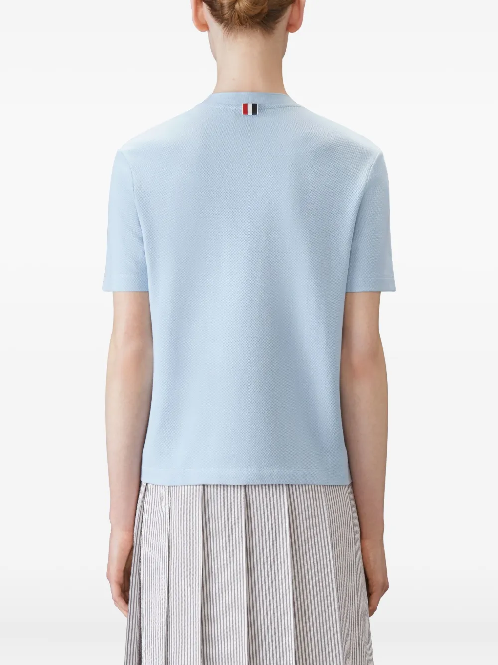 Thom Browne 4-Bar stripe T-shirt Blauw