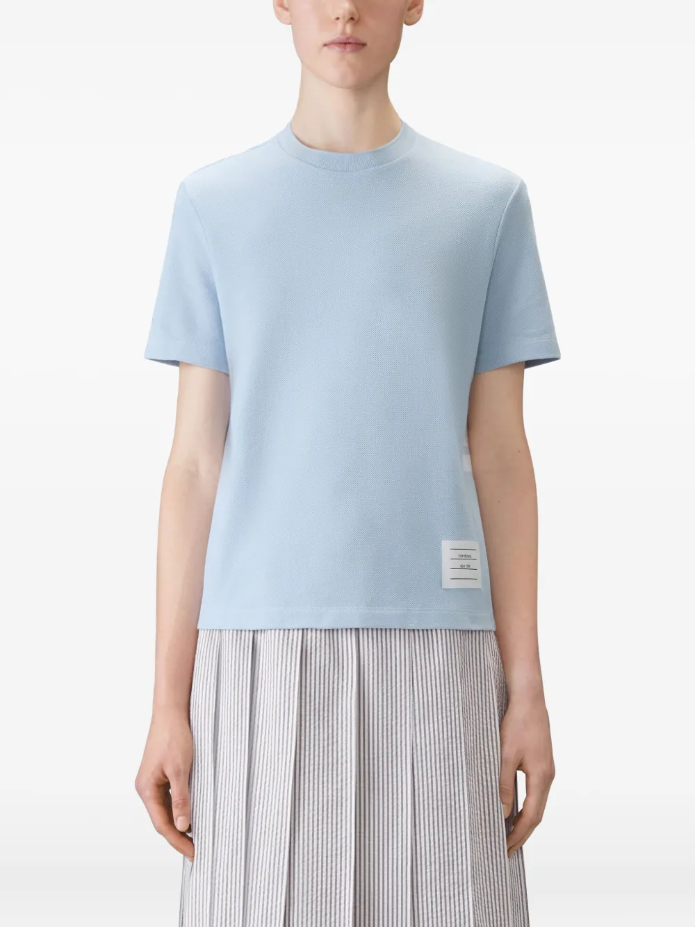 Thom Browne 4-Bar stripe T-shirt Blauw