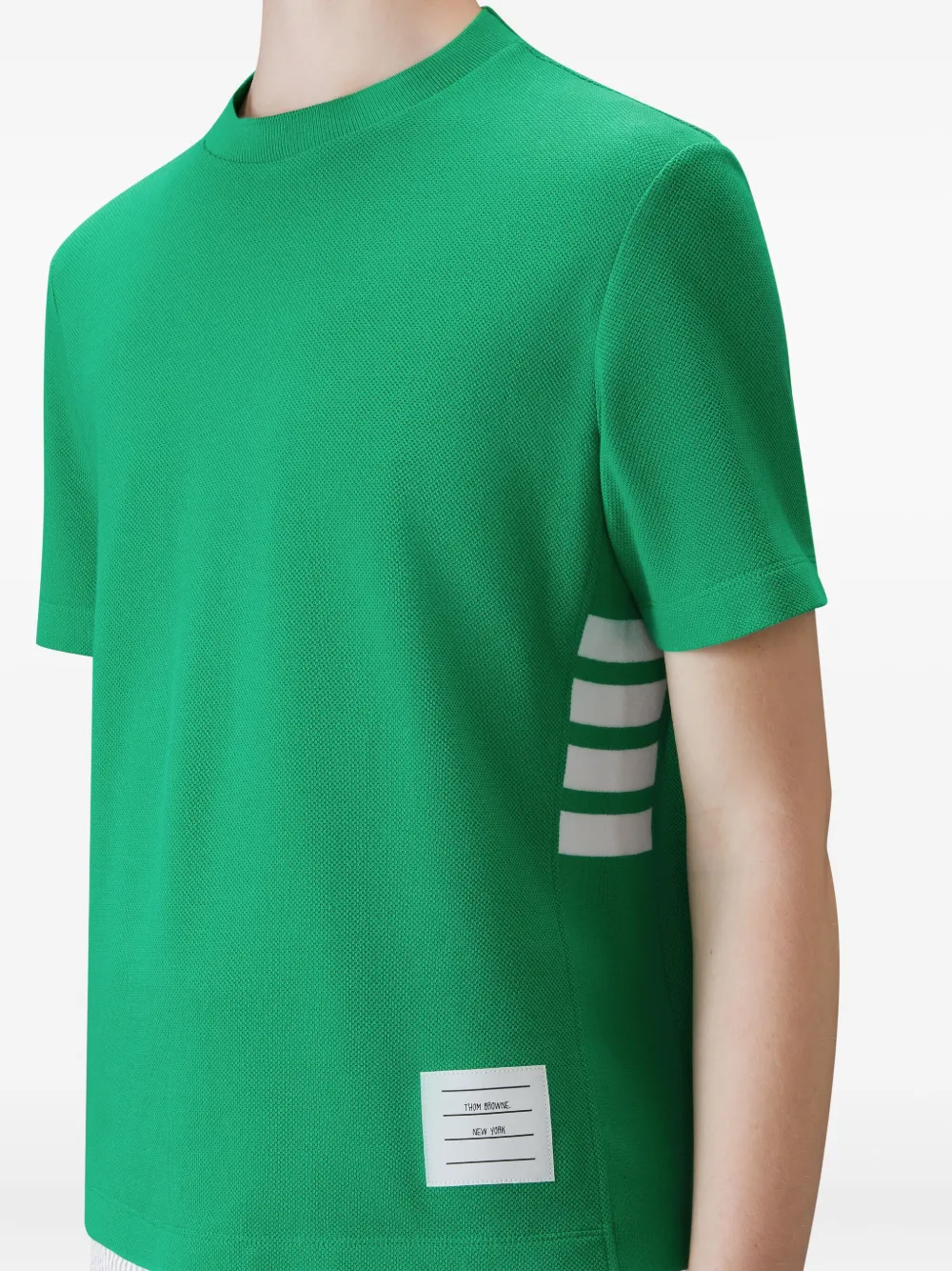 Thom Browne 4-Bar stripe T-shirt Groen