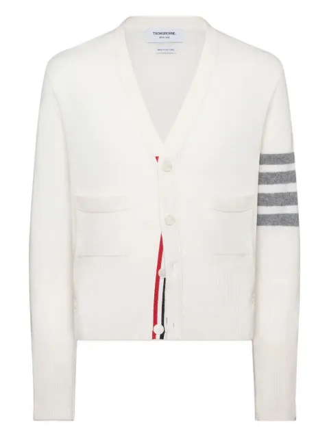 Thom Browne four-bar V-neck cardigan
