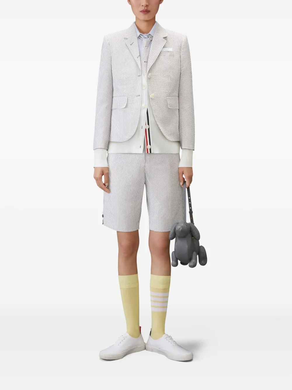 Thom Browne oxford short-sleeve shirt - Blauw