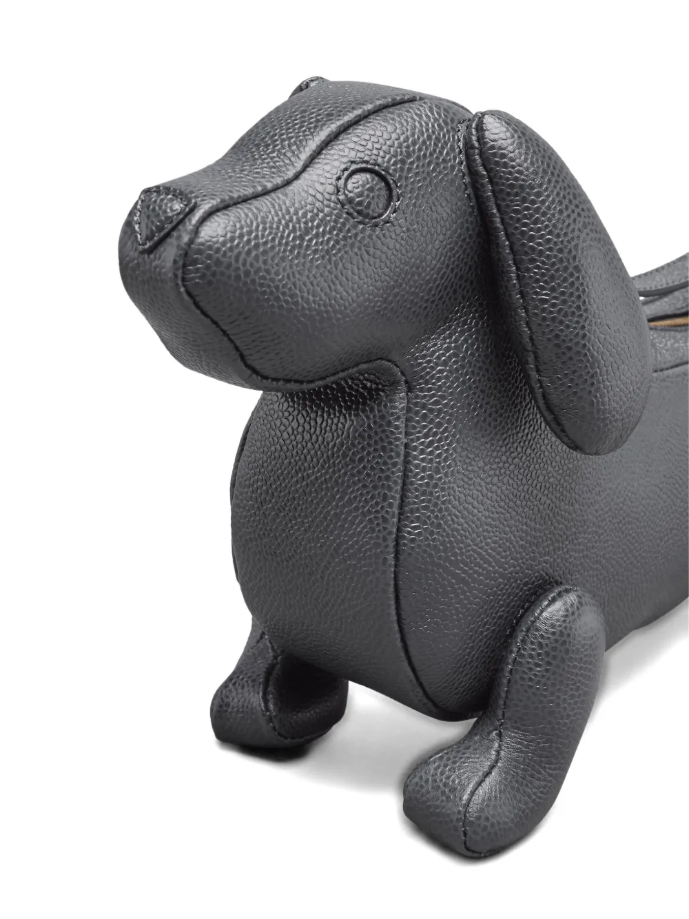 Thom Browne Hector schoudertas van bewerkt leer Grijs
