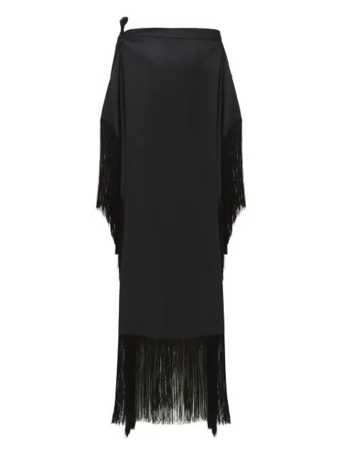 Taller Marmo Aarons off-shoulder fringed midi dress