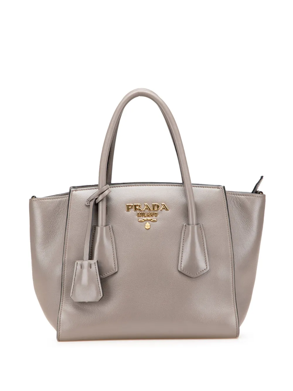 Prada Pre-Owned 2010-2025 Glace Calf satchel | Grey | Image 1