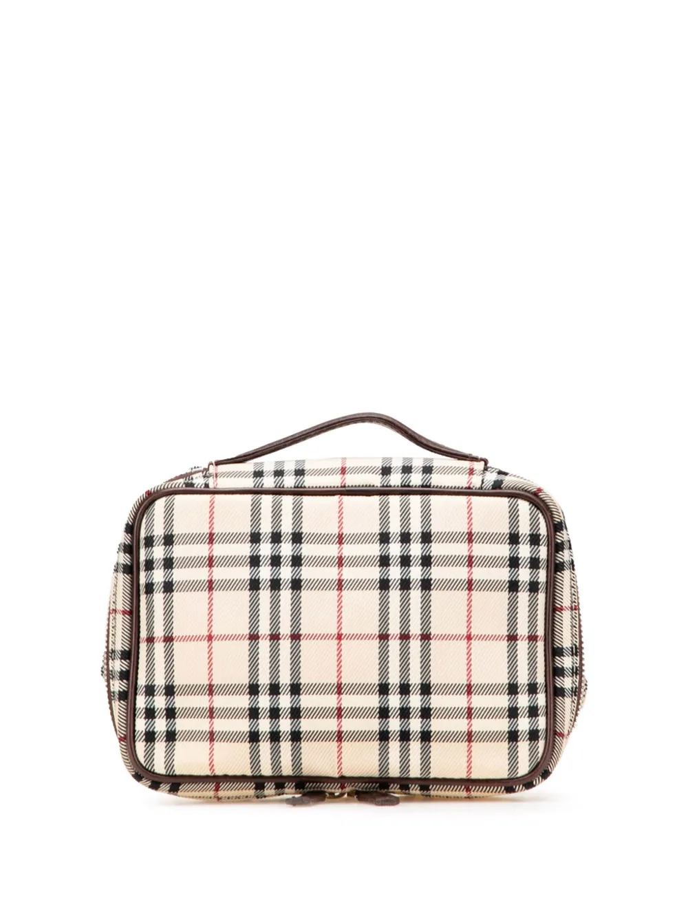 Burberry Pre-Owned 20th Century House Check Canvas vanity bag | Brown | Image 1