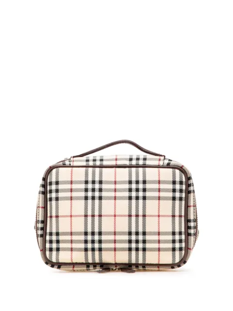 Burberry Pre-Owned 20th Century House Check Canvas vanity bag