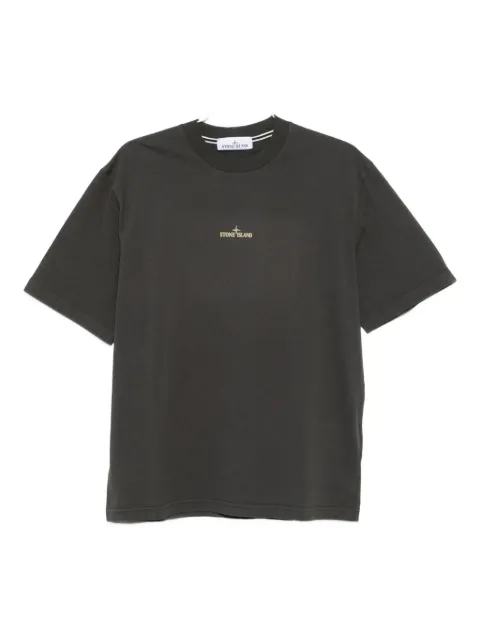 Stone Island logo-embroidered cotton T-shirt