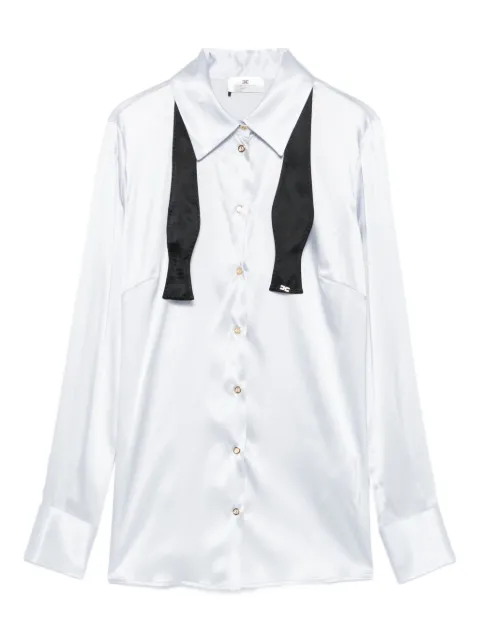 Elisabetta Franchi bow-detail silk shirt