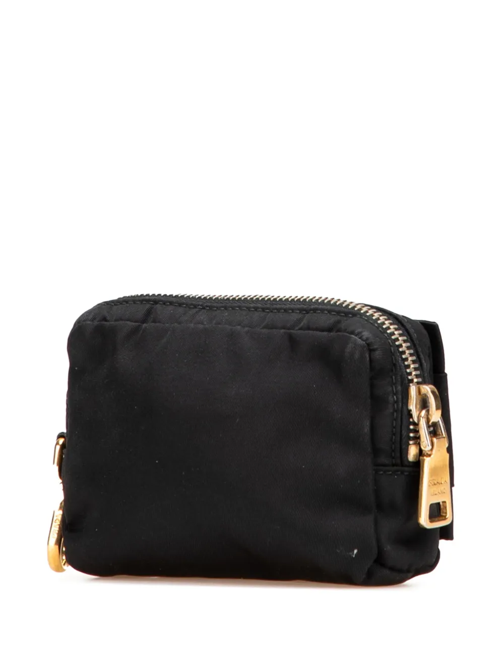 Pre-owned Prada 2000-2013 Tessuto Fiocco Bow Pouch