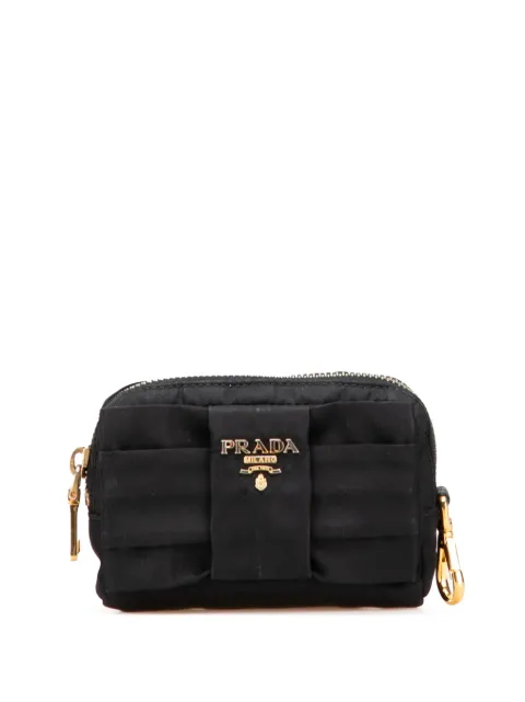 Prada Pre-Owned 2000-2013 Tessuto Fiocco Bow pouch