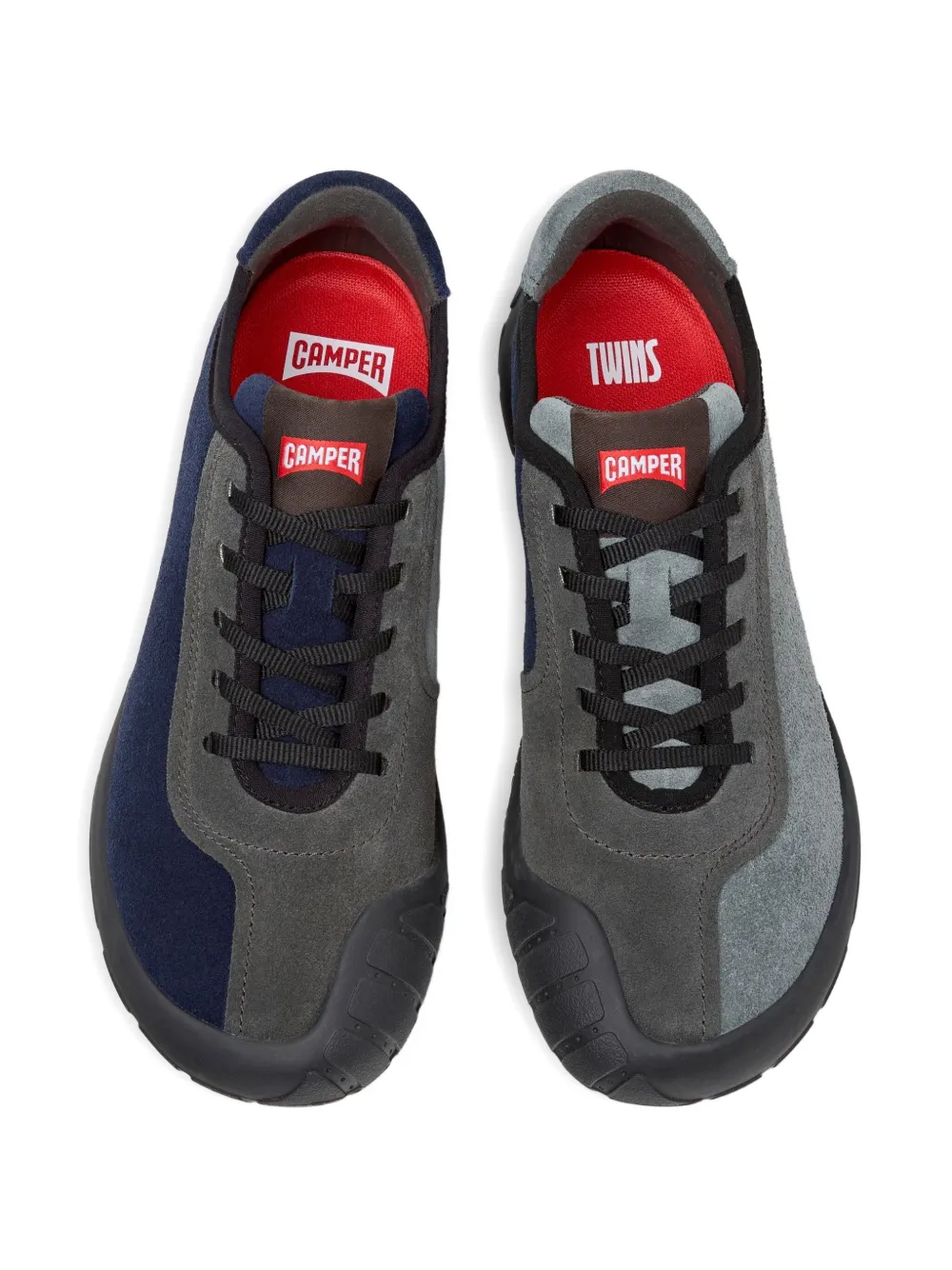 Camper Peu Path Twins suede-panel sneakers Blue