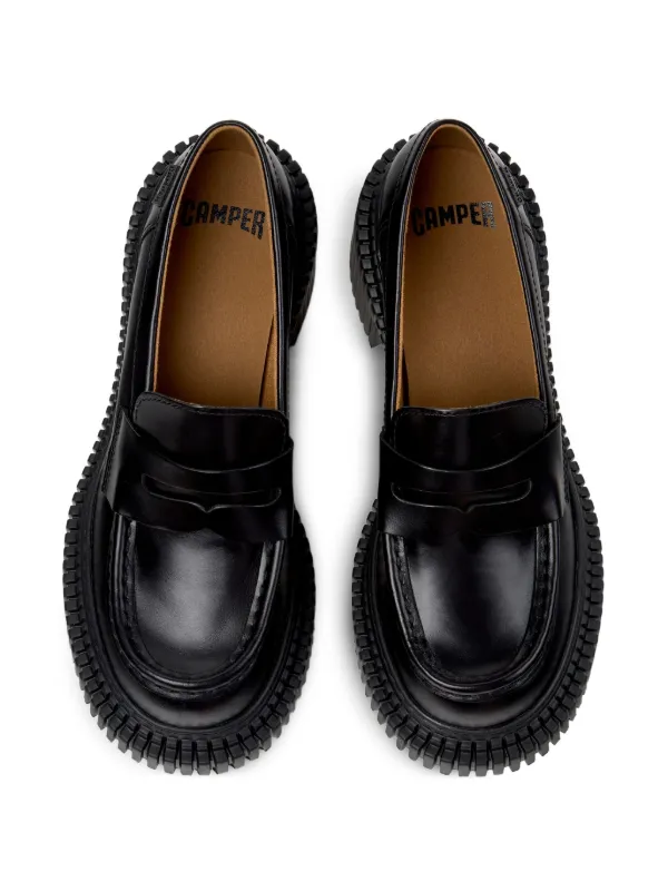 Camper Pix London penny-leather Loafers | Black | FARFETCH