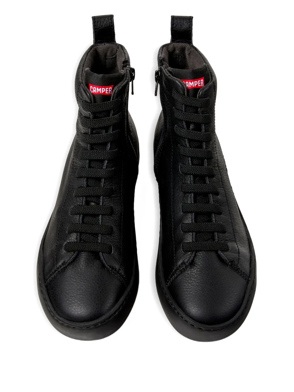 Camper Peu Cami lace-up leather combat boots Black
