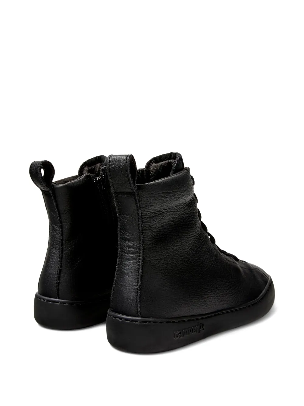 Camper Peu Cami lace-up leather combat boots Black