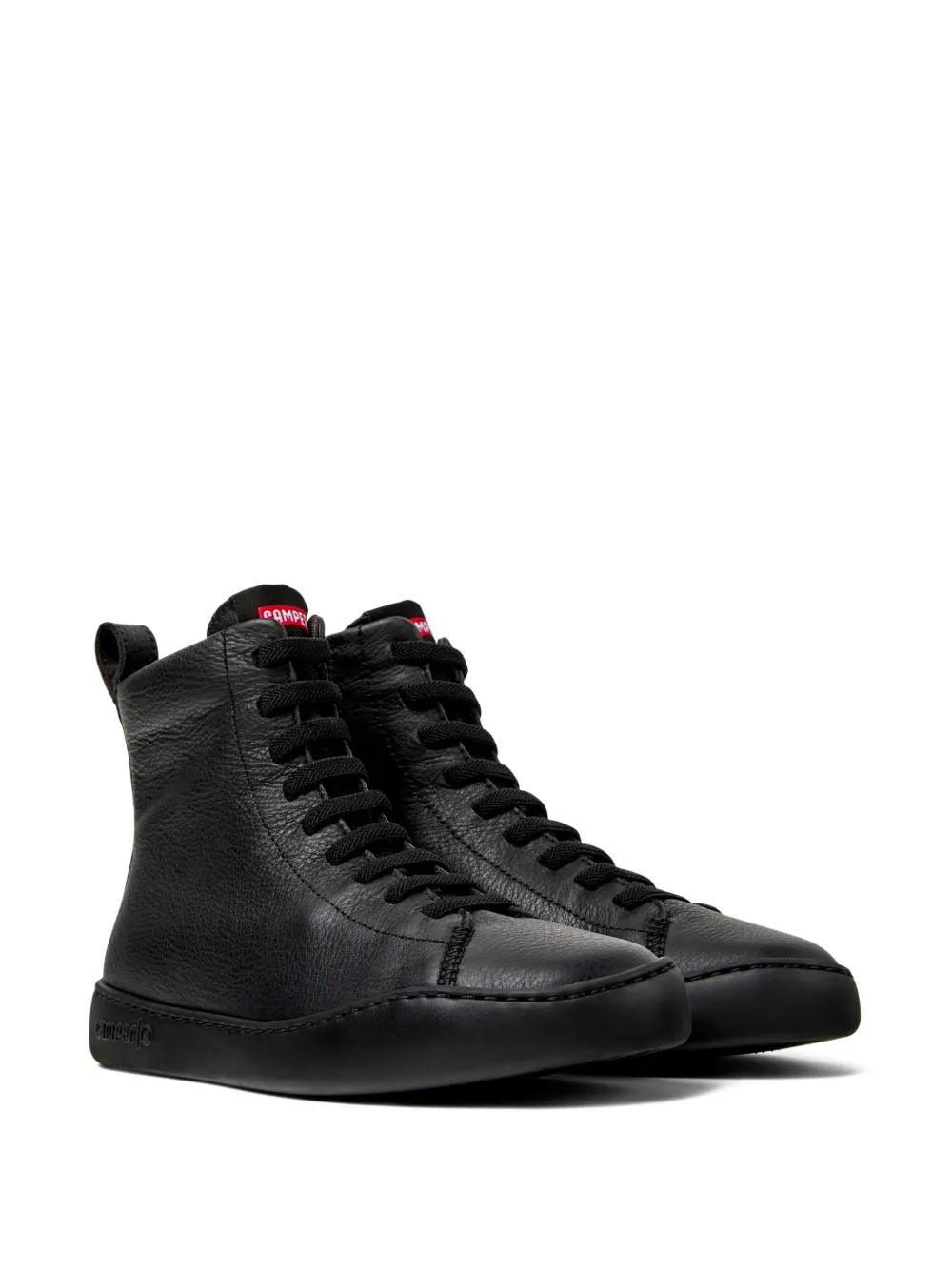 Camper Peu Cami lace-up leather combat boots Black