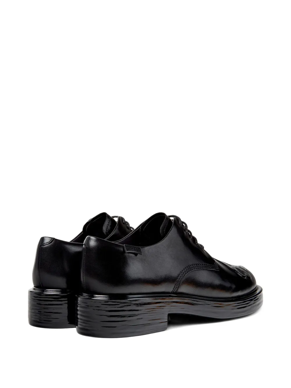 Camper Twins leather lace-up shoes Black