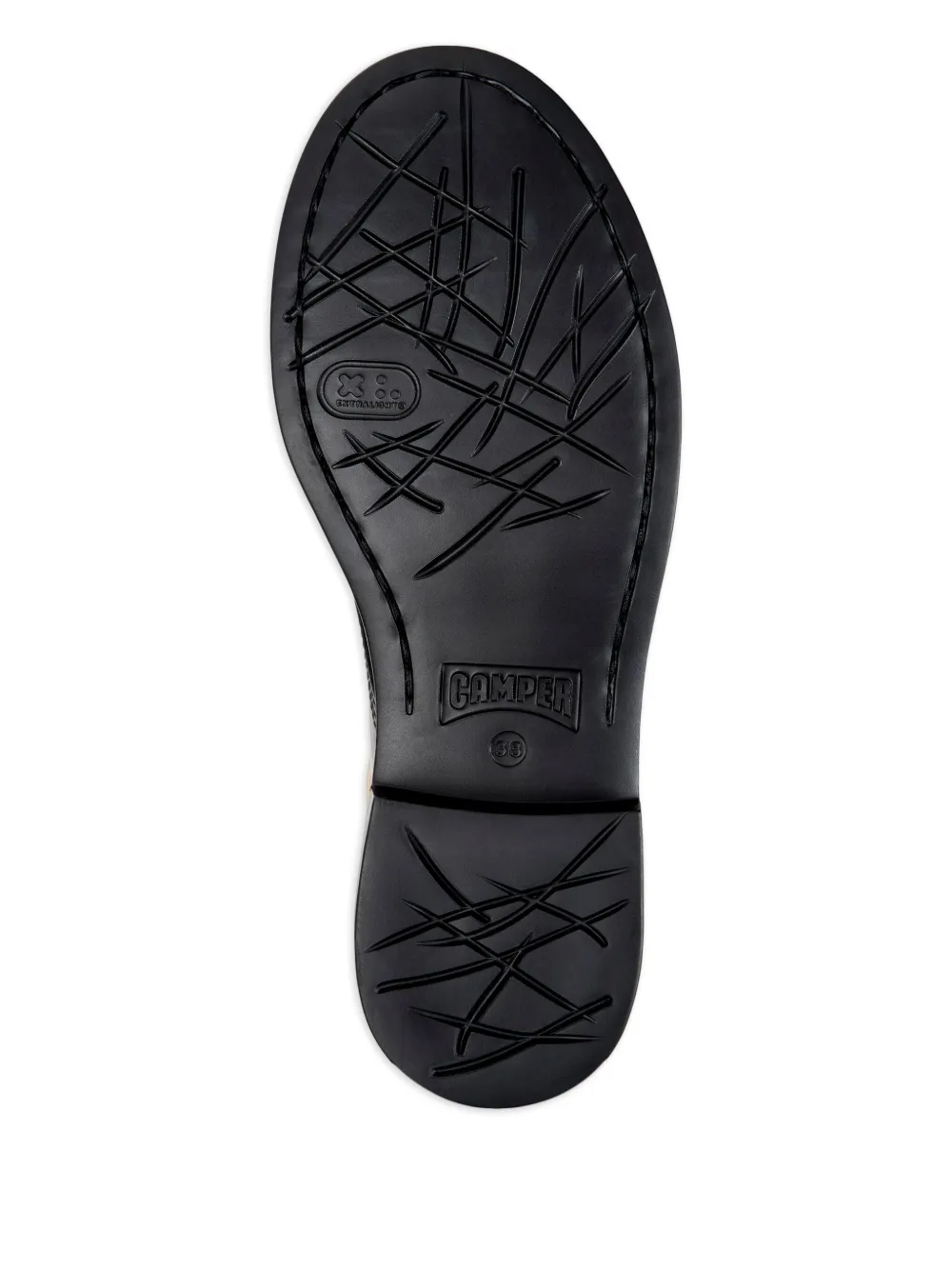 Camper Twins leather lace-up shoes Black