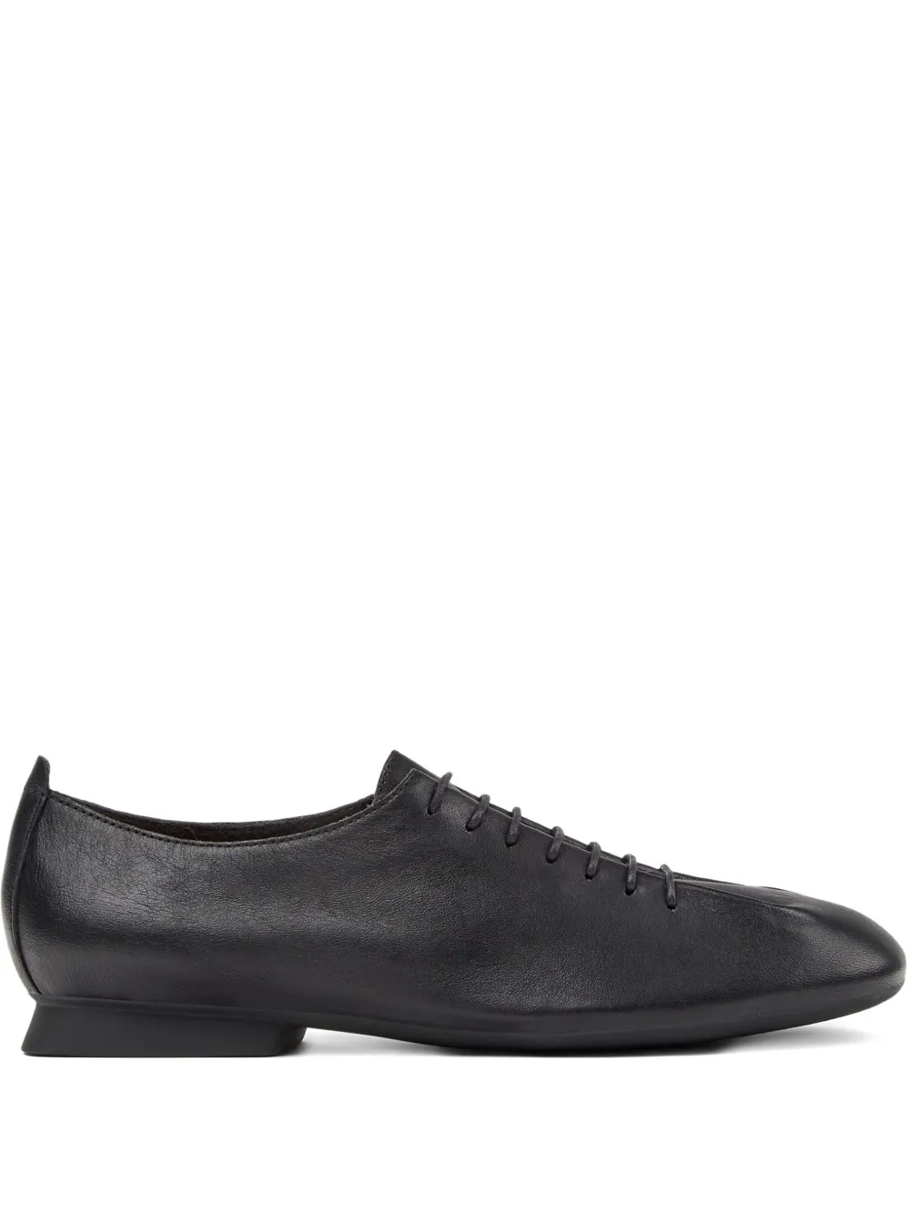 Camper Casi Myra lace-up leather flats Black