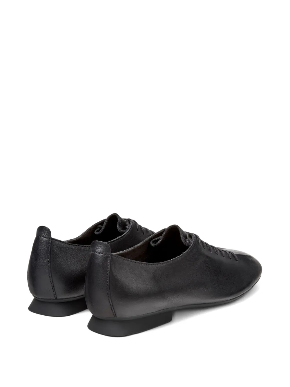 Camper Casi Myra lace-up leather flats Black