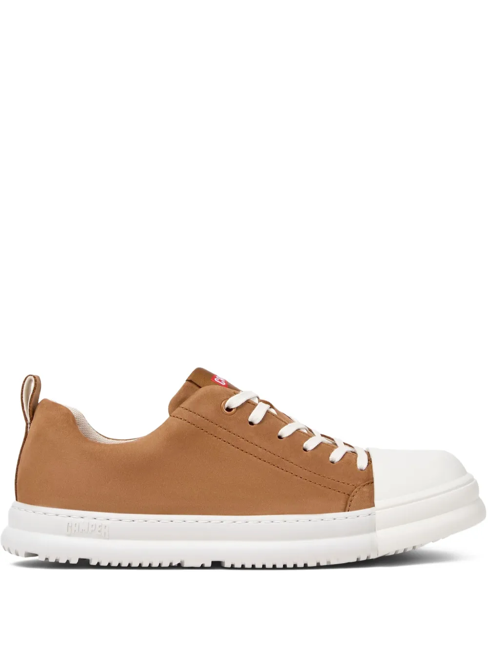 Camper Juction Runner lace-up nubuck leather sneakers Brown