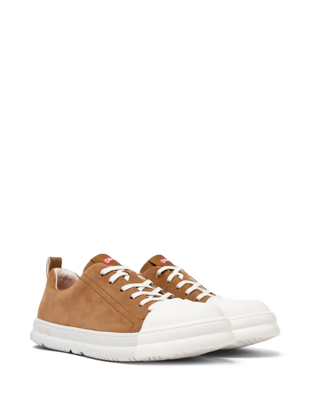 Camper Juction Runner lace-up nubuck leather sneakers Brown