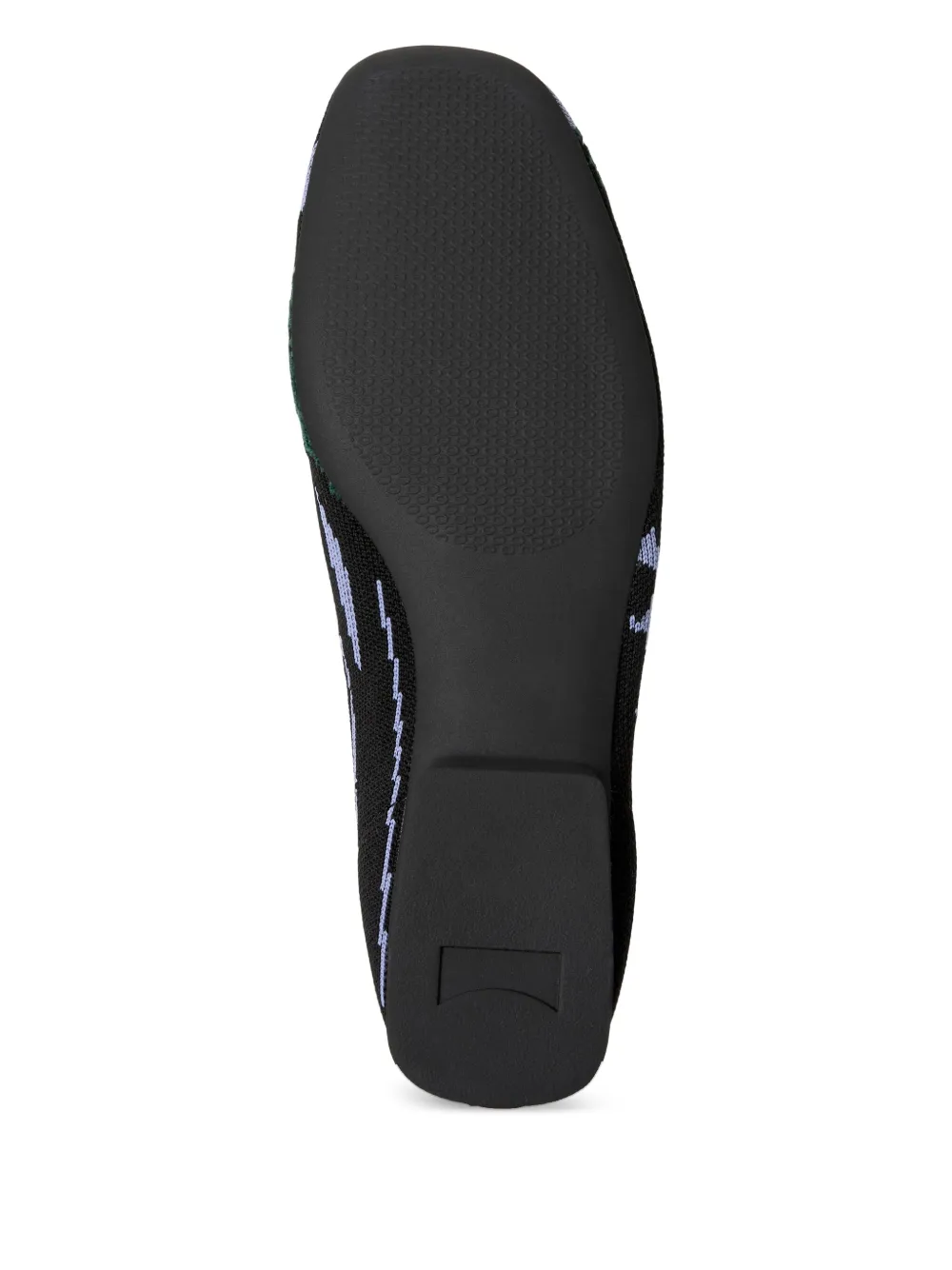 Camper Casi Myra Knitted Patterned Ballet Flats In Black