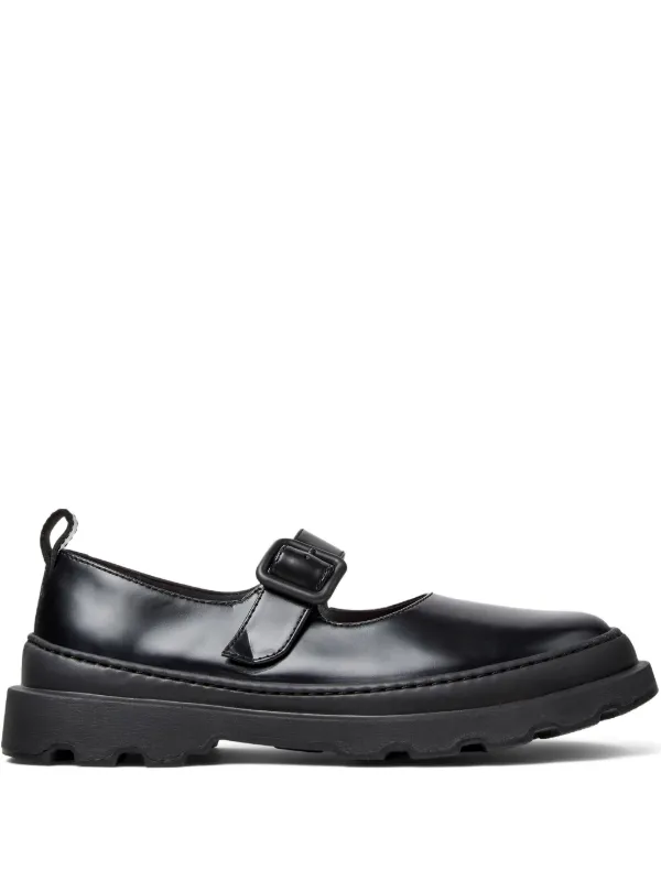 Camper バックルストラップ レザーローファー | ブラック | FARFETCH JP