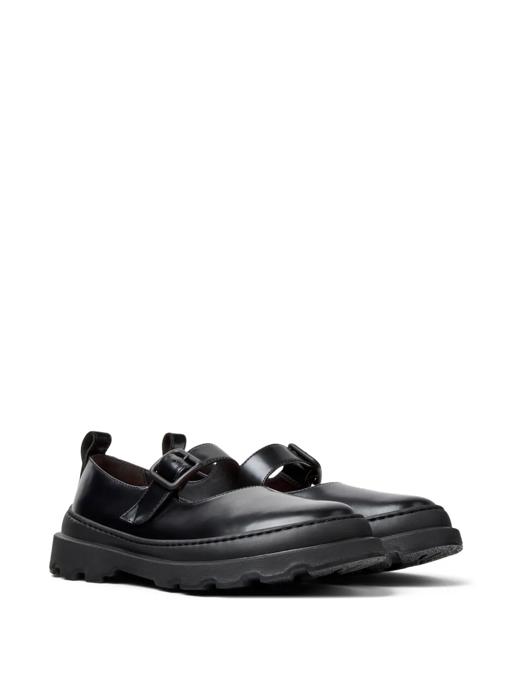 Camper Loafers met gesp - Zwart
