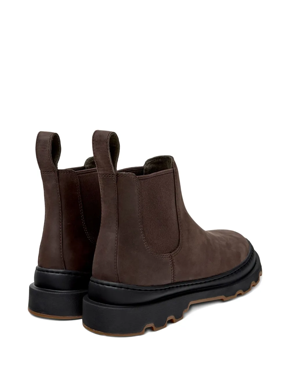Camper Brutus elastic-panelled nubuck leather Chelsea boots Brown
