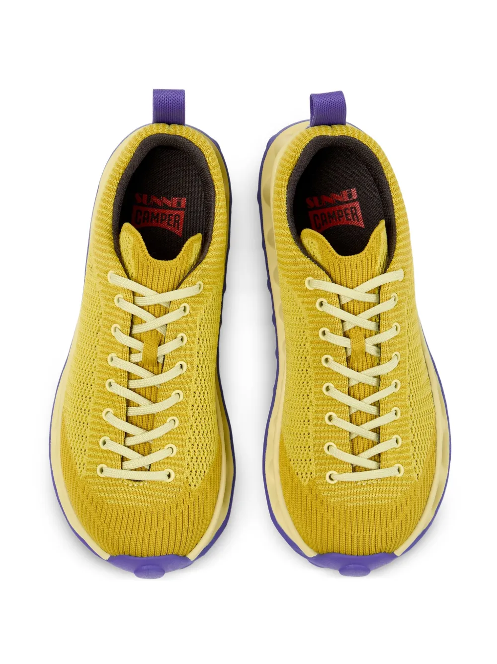 Camper x Sunnei Pelotissima knitted sneakers Yellow