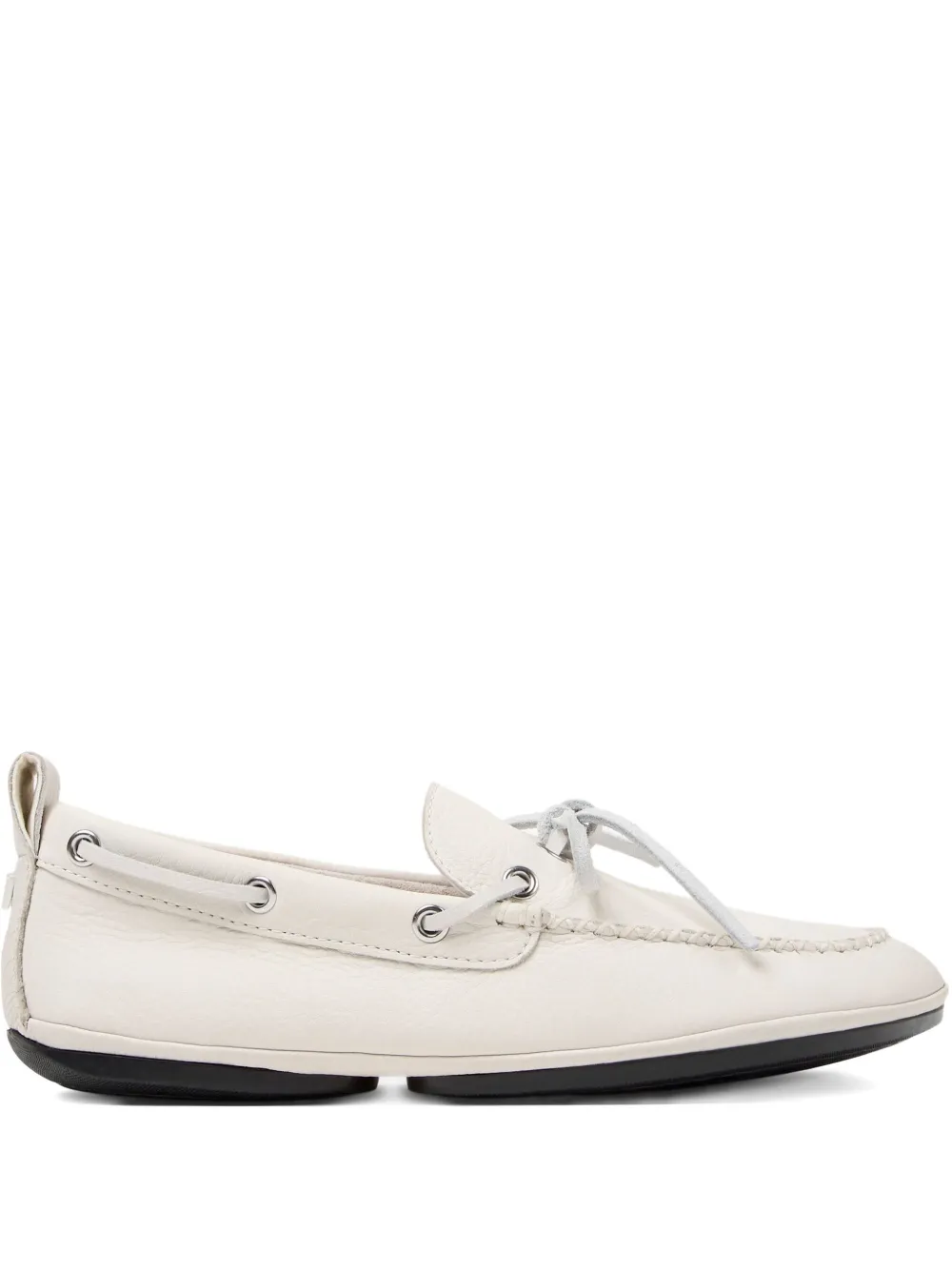 Camper Right Nina leather lace-up loafers White