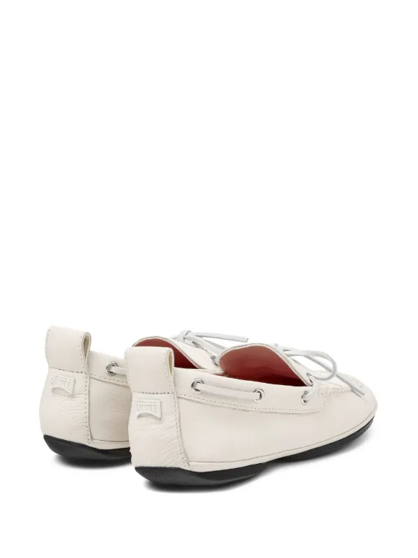 Camper Right Nina レザーローファー | ホワイト | FARFETCH JP