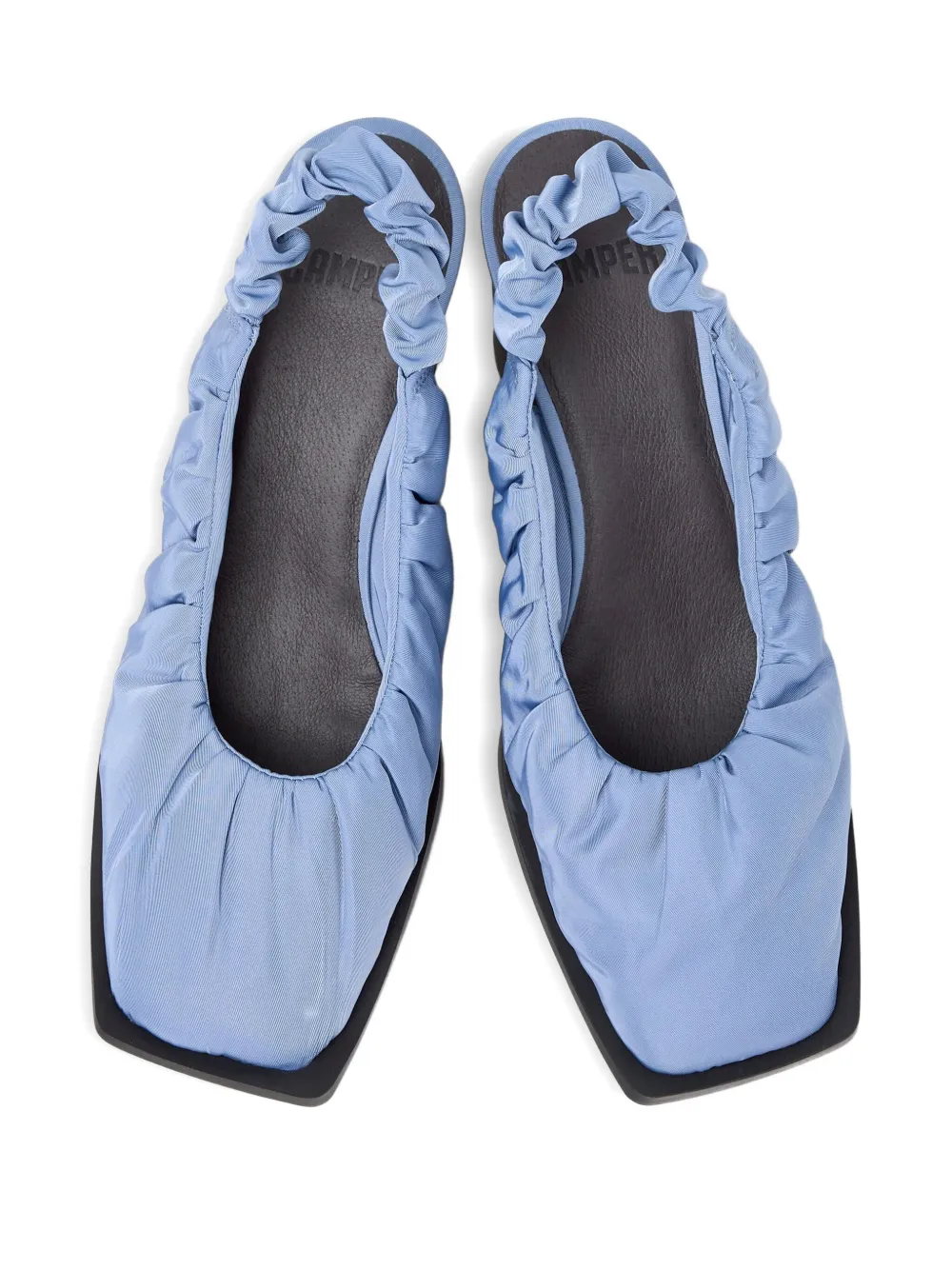 Camper 73mm Karole gesmockte slingback pumps Blauw