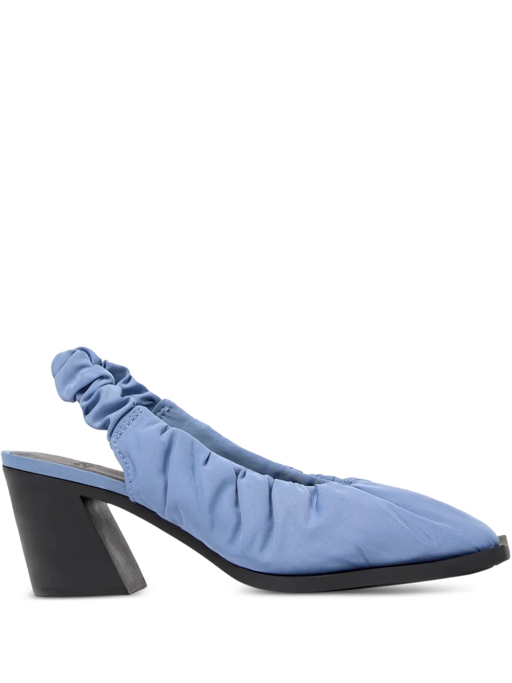 Camper 73mm Karole slingback gathered pumps Blue