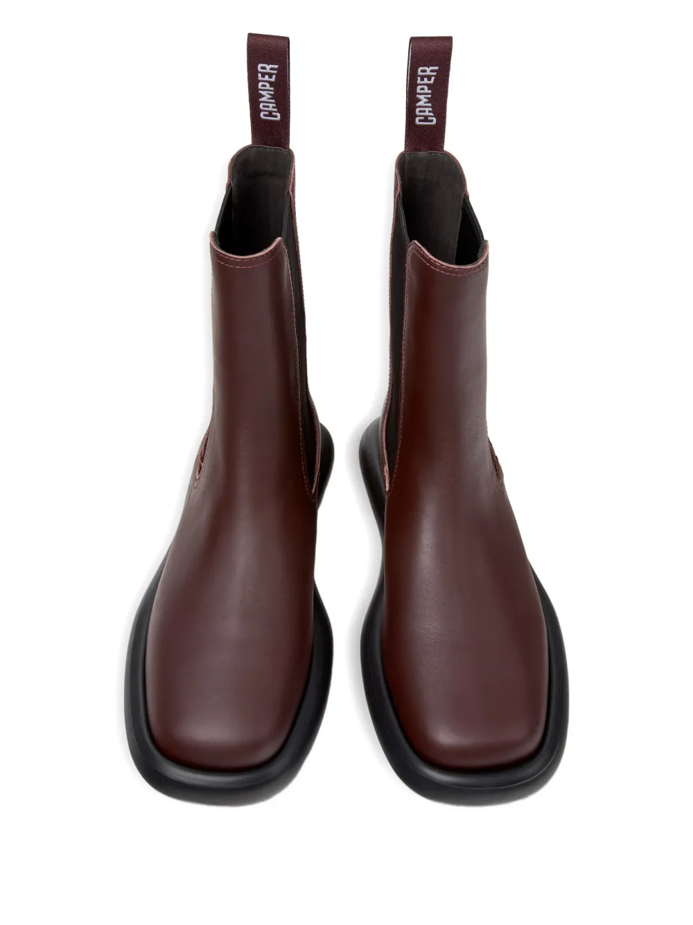 Camper Onda elastic-panelled platform boots Red