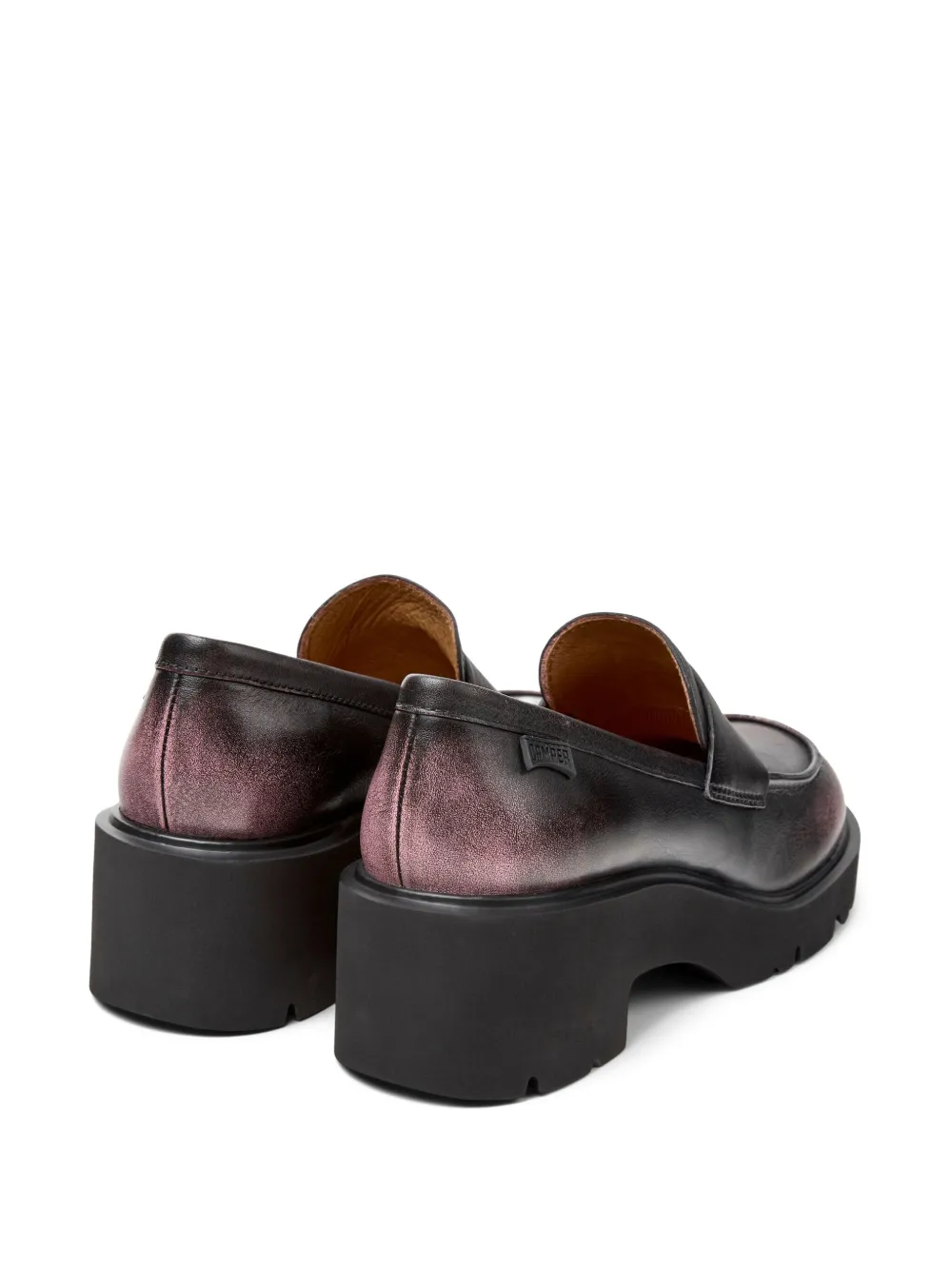 Camper Milah penny leather loafers Black