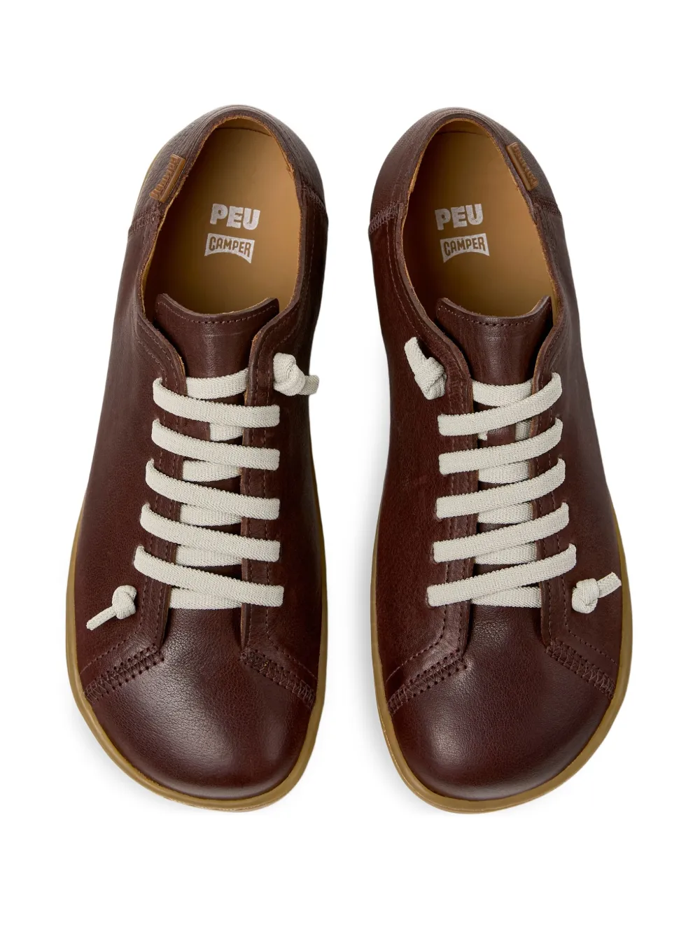Camper Peu Cami lace-up leather sneakers Red