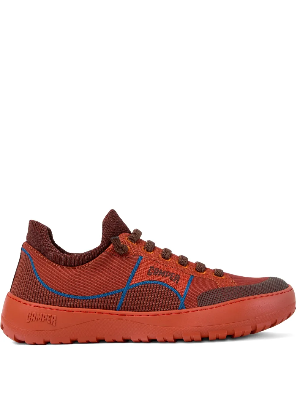 Camper Peu Serra lace-up sneakers | Orange | Image 1