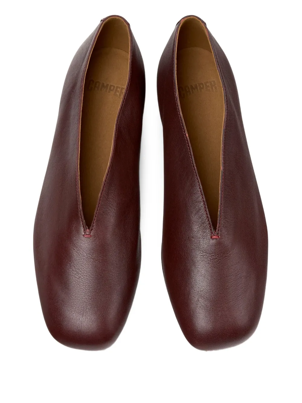 Camper Casi Myra leather flat pumps Red