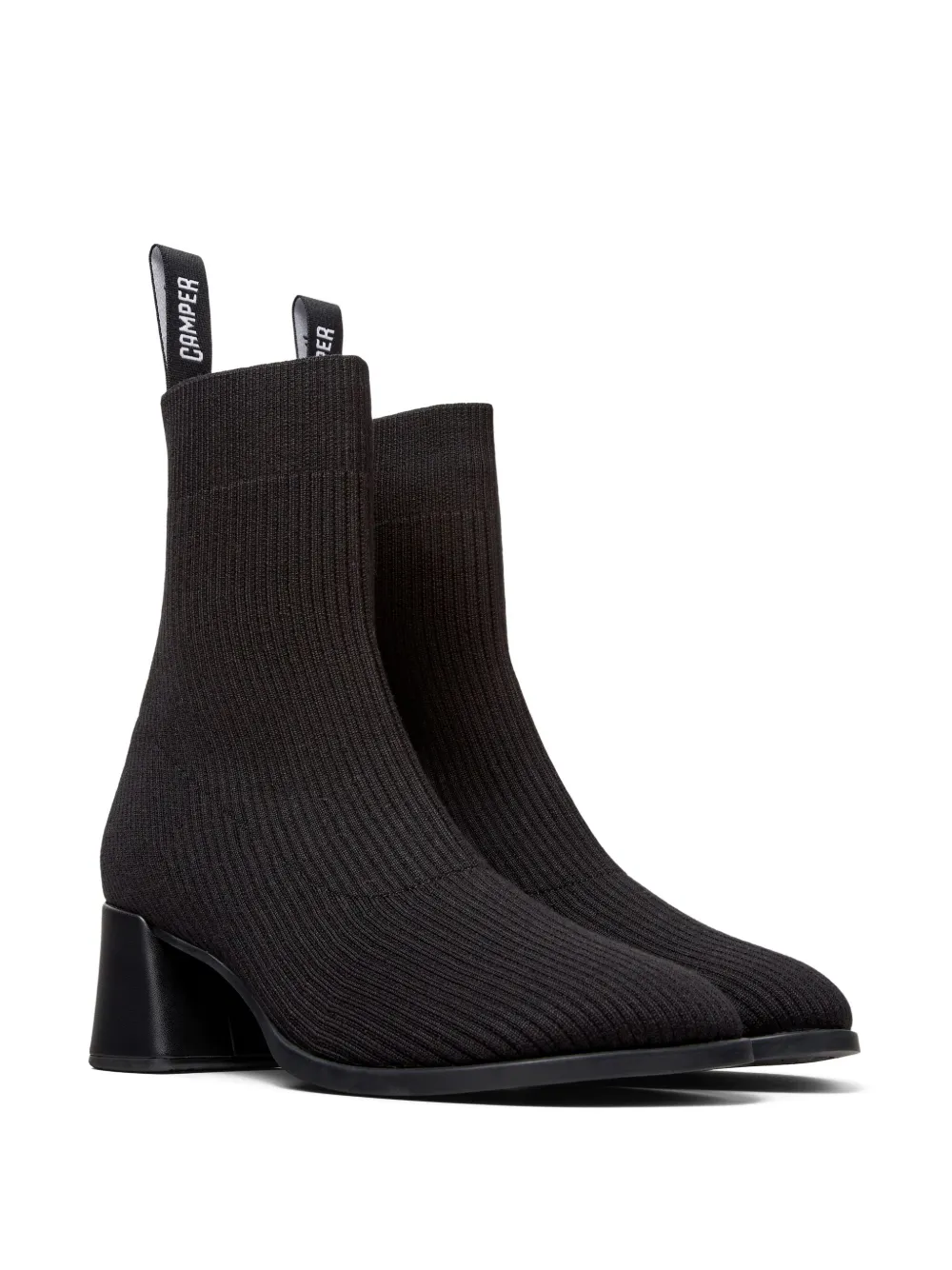Camper 65mm Kora Knitted Block-heel Boots In Brown