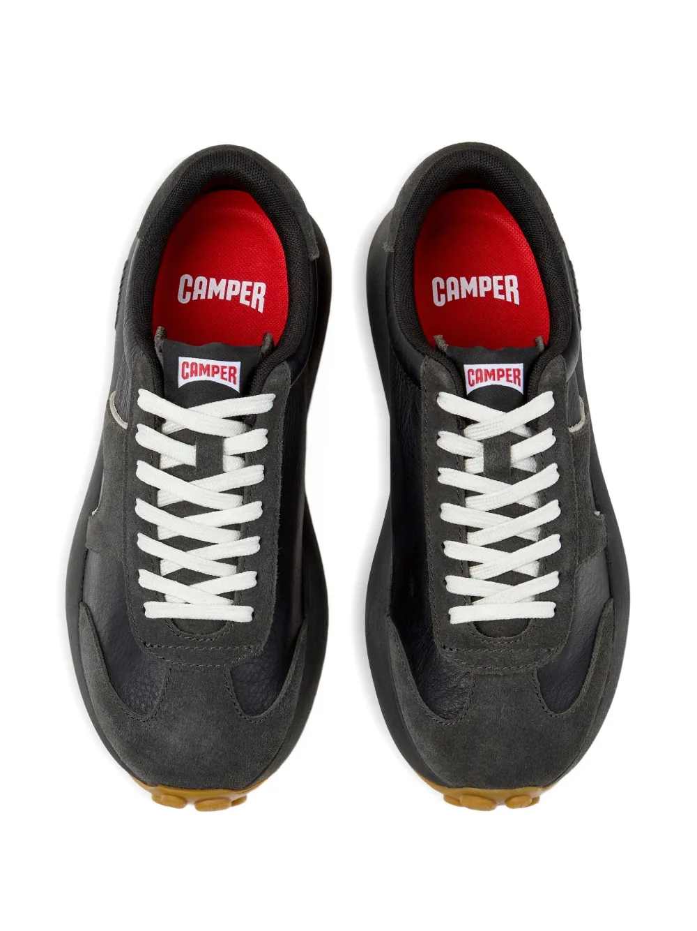 Camper Pelotas Athens leather suede sneakers Black
