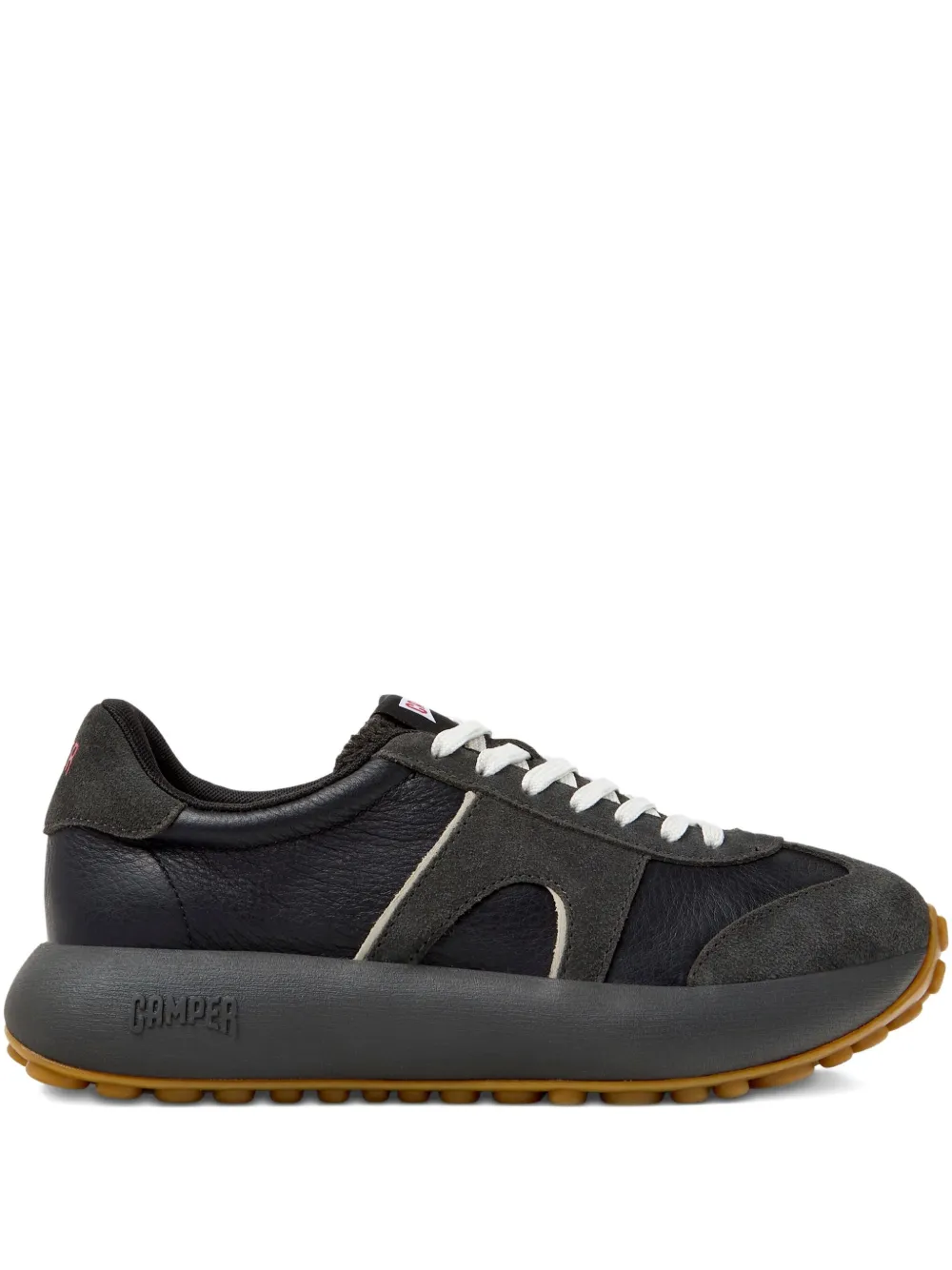 Camper Pelotas Athens leather suede sneakers Black