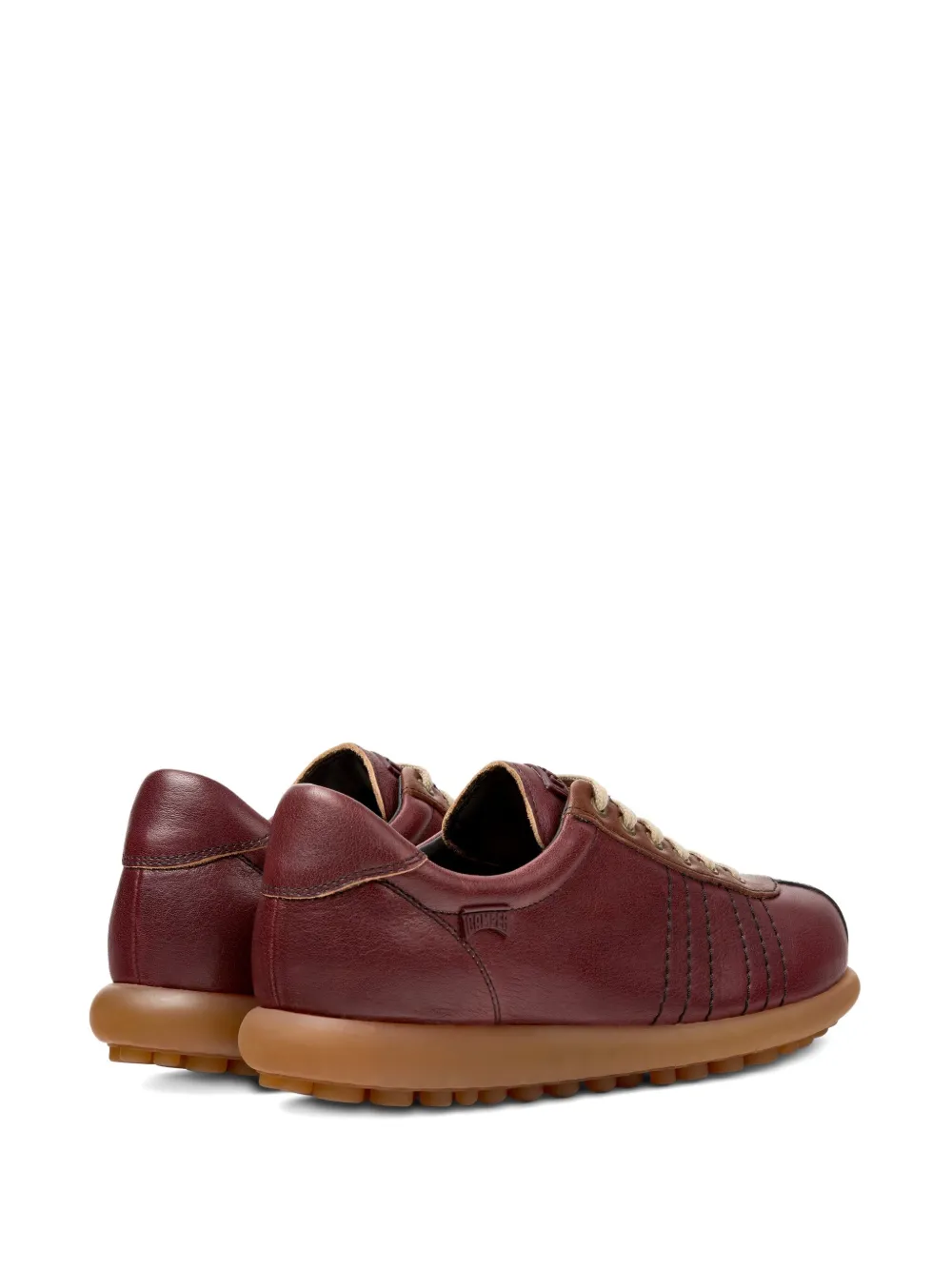 Camper Pelotas leather panelled lace-up sneakers Red