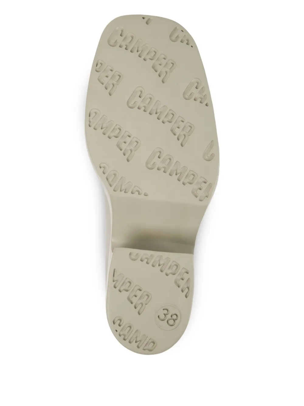 Camper Billie buckle-strap platform pumps Neutrals