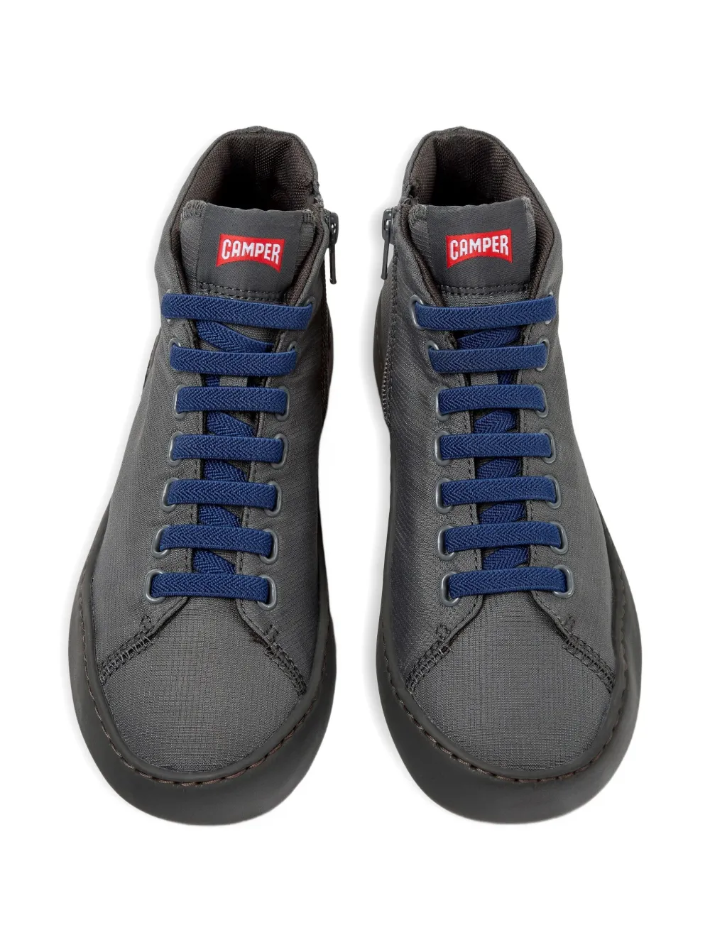 Camper Peu Touring Lace-up Zip Sneakers In Gray