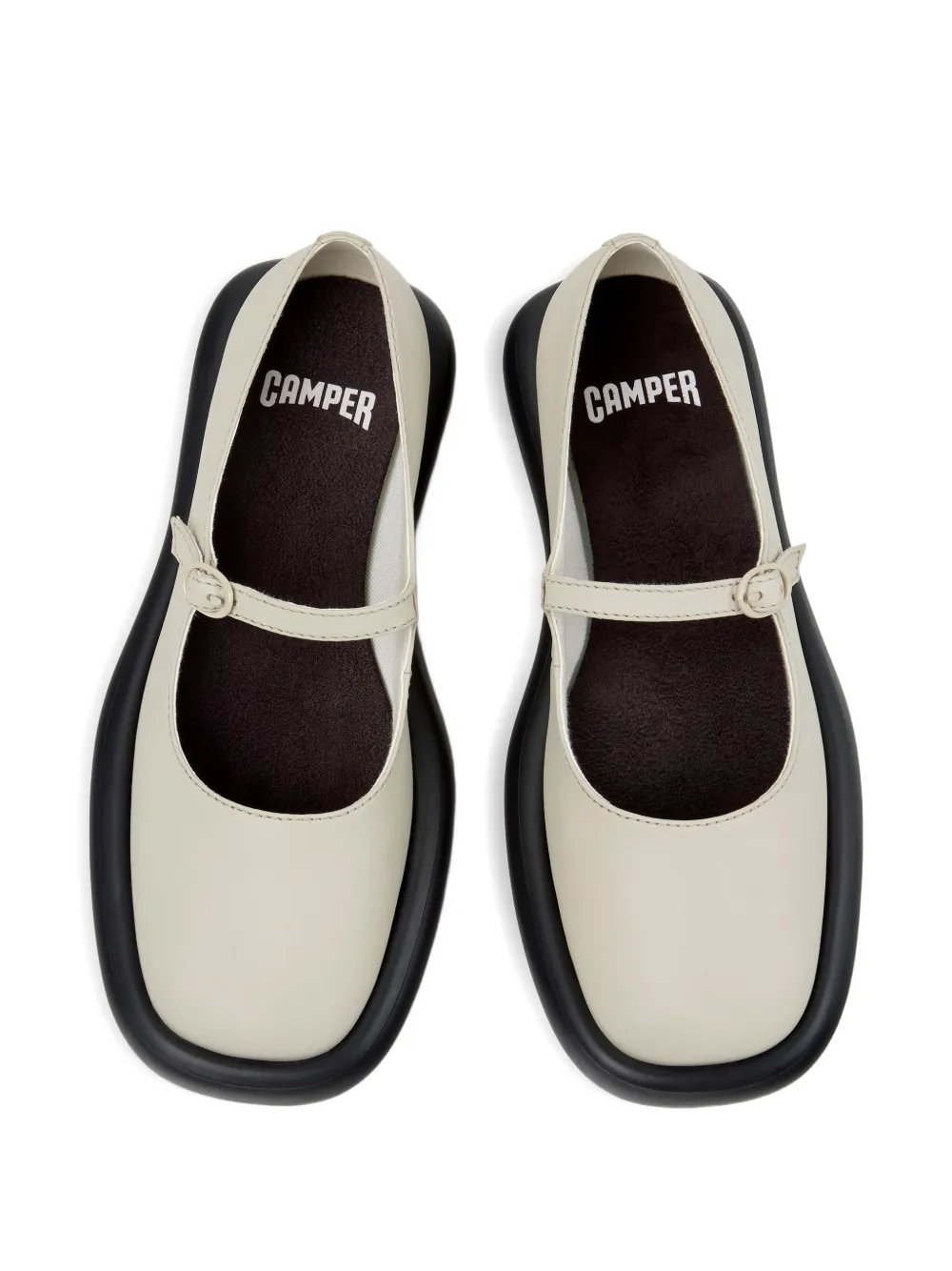 Camper Onda Ballet Flats In Neutral